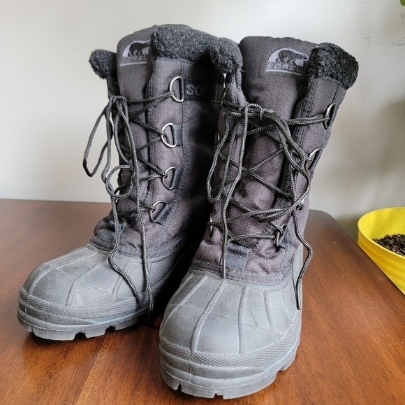 Sorel Cumberland black snow winter waterproof boots size 10 black - Picture 4 of 9